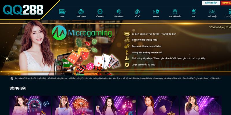 Giới thiệu tổng quan về Casino QQ288